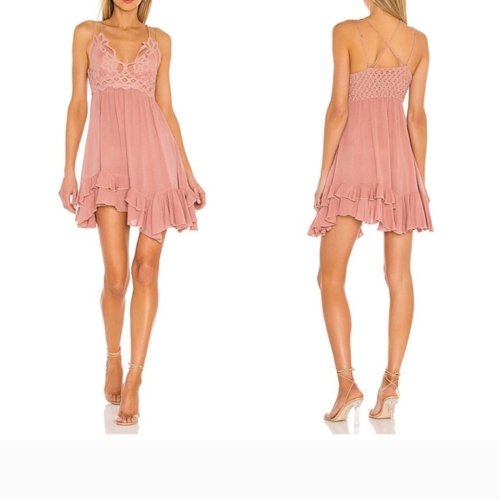 FP Adella Slip Dress Dusty Rose